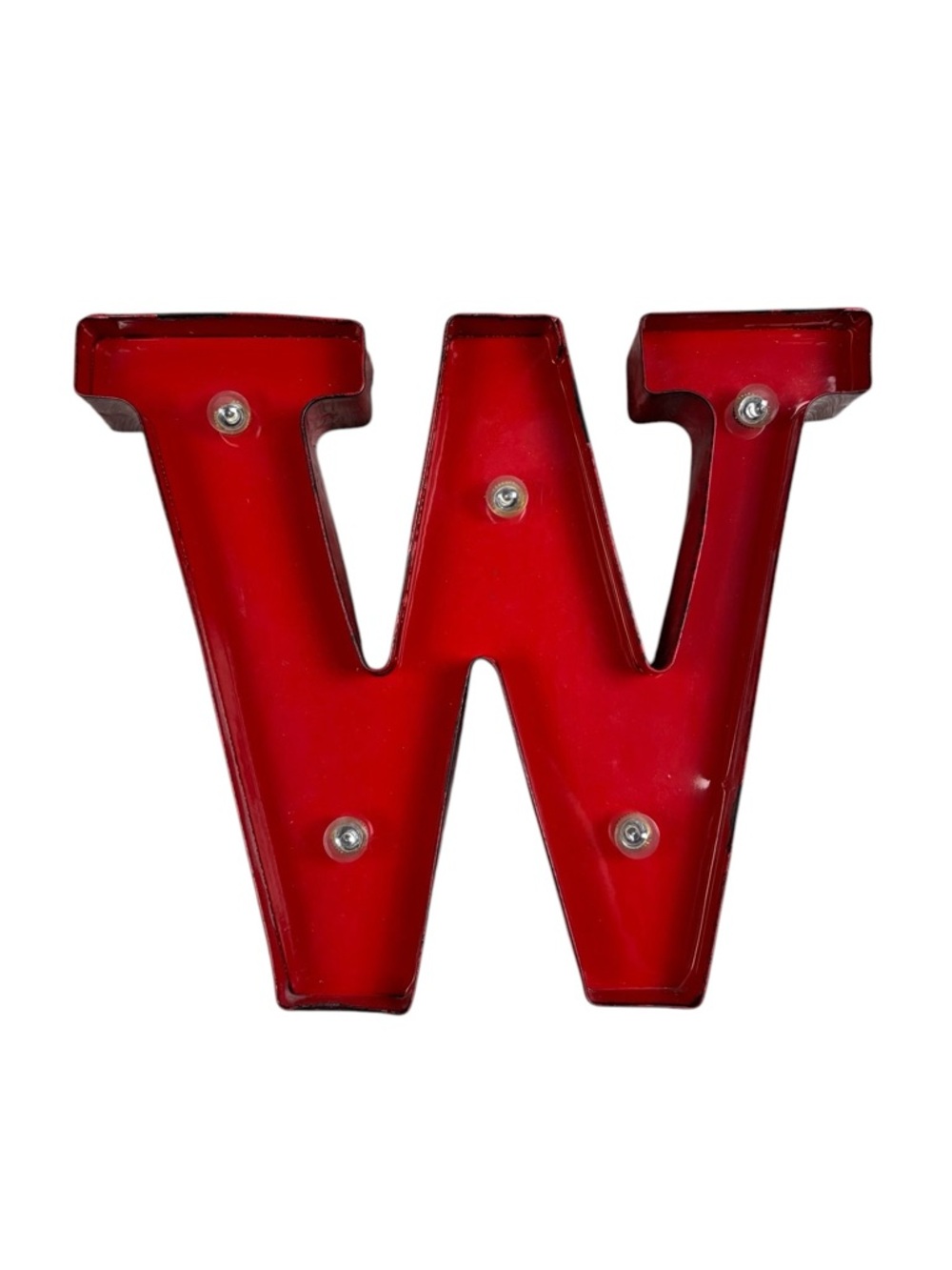Light Up Letter W Wall Decor